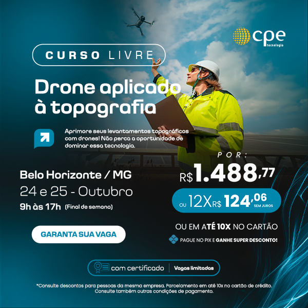 Curso Drone Aplicado a Topografia (Belo Horizonte - MG)
