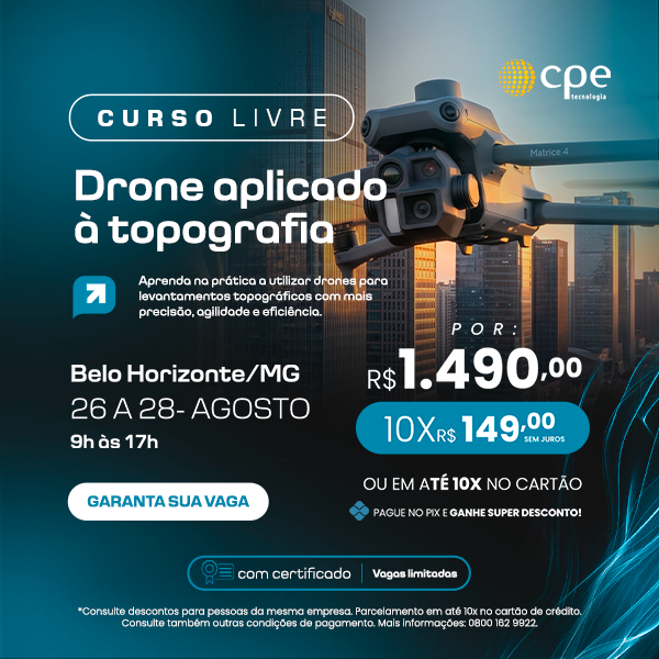 Curso Drone Aplicado a Topografia (Belo Horizonte - MG)