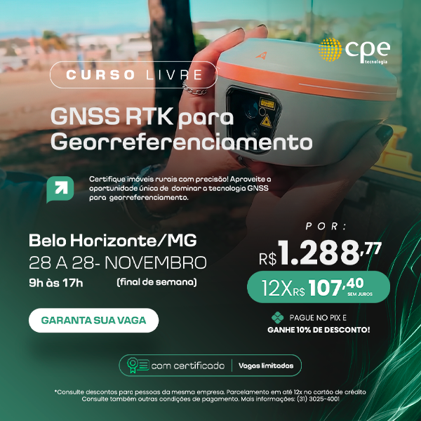 Curso GNSS RTK para Georreferenciamento (Belo Horizonte - MG)