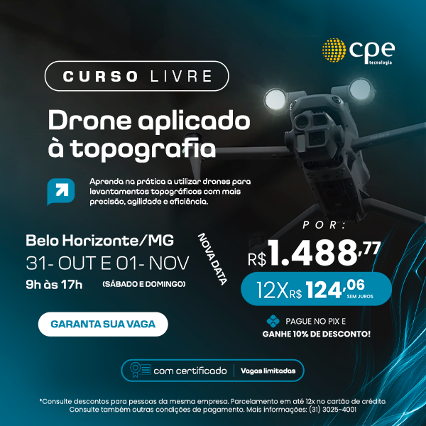 Curso Drone Aplicado a Topografia (Belo Horizonte - MG)