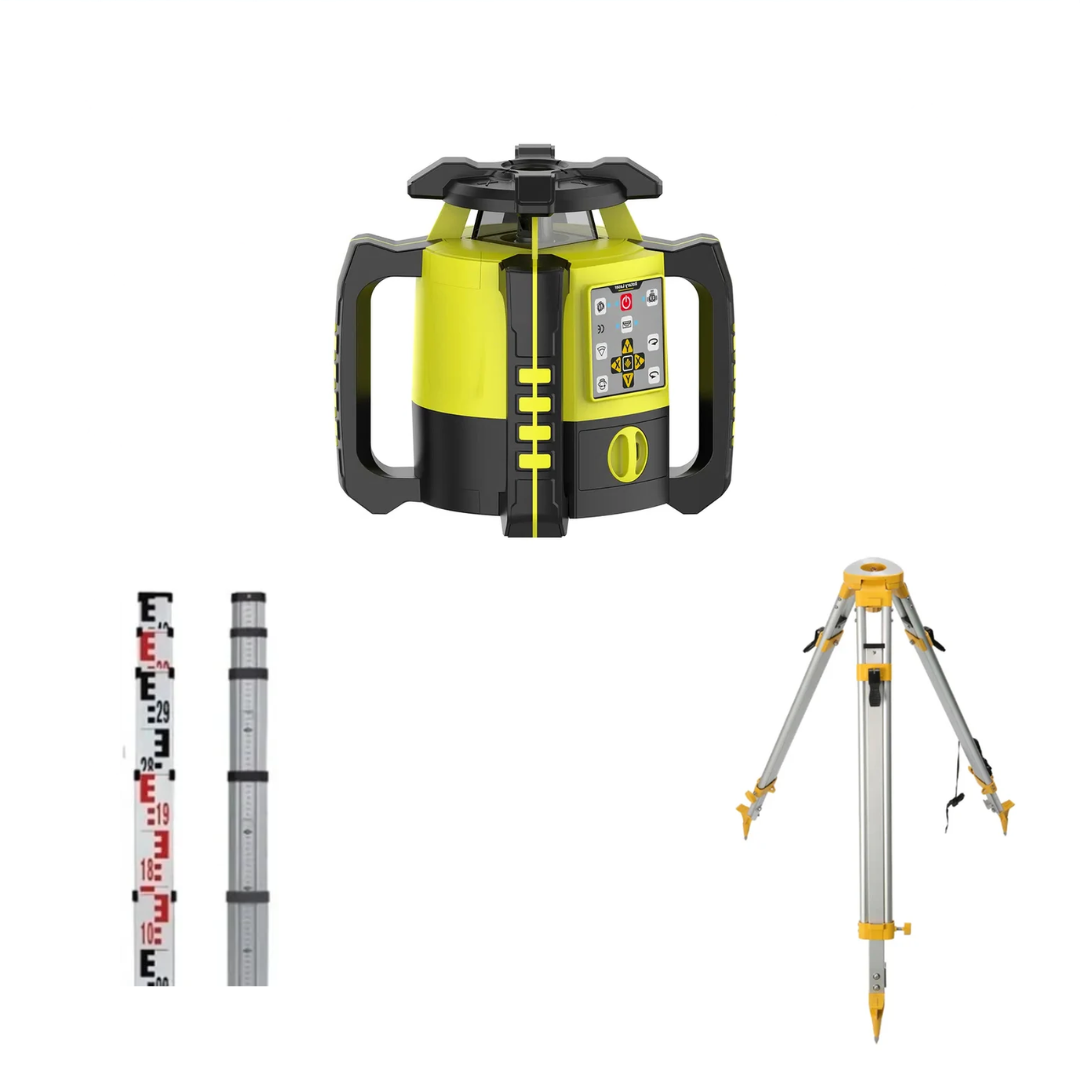 Super combo kit Nível a Laser Rotativo Verde KRL-640G com Tripé e Mira