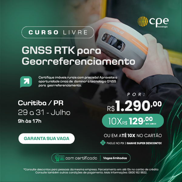 Curso GNSS RTK para Georreferenciamento (Curitiba - PR)