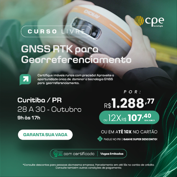 Curso GNSS RTK para Georreferenciamento (Curitiba - PR)