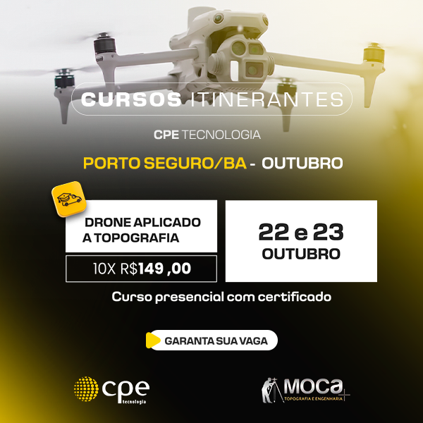 Curso Itinerante - Drone aplicado à Topografia (Porto Seguro - BA)