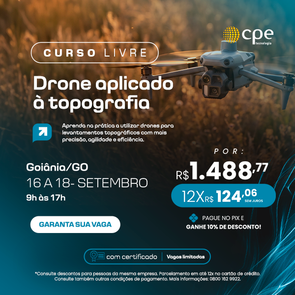 Curso Drone Aplicado a Topografia (Goiânia - GO)