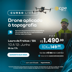Curso Drone Aplicado a Topografia (Lauro de Freitas - BA)