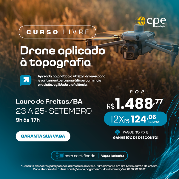 Curso Drone Aplicado à Topografia (Lauro de Freitas - BA)