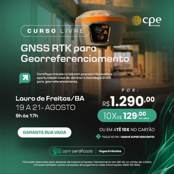 Curso GNSS RTK para Georreferenciamento (Lauro de Freitas - BA)