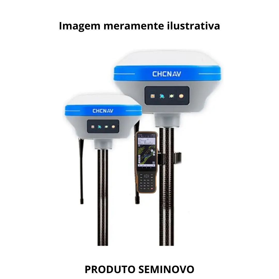 [SEMINOVO] i73 - Kit GNSS RTK CHCNAV Super Compacto com Sensor IMU e 1408 Canais - O Campeão de Vendas