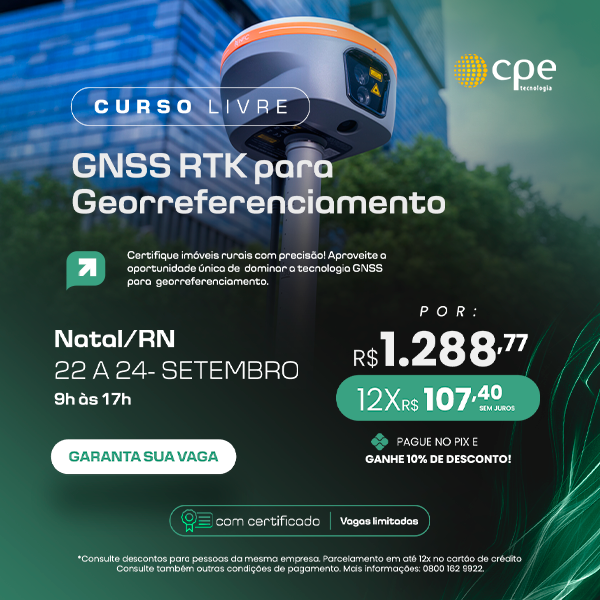 Curso GNSS RTK para Georreferenciamento (Natal - RN)
