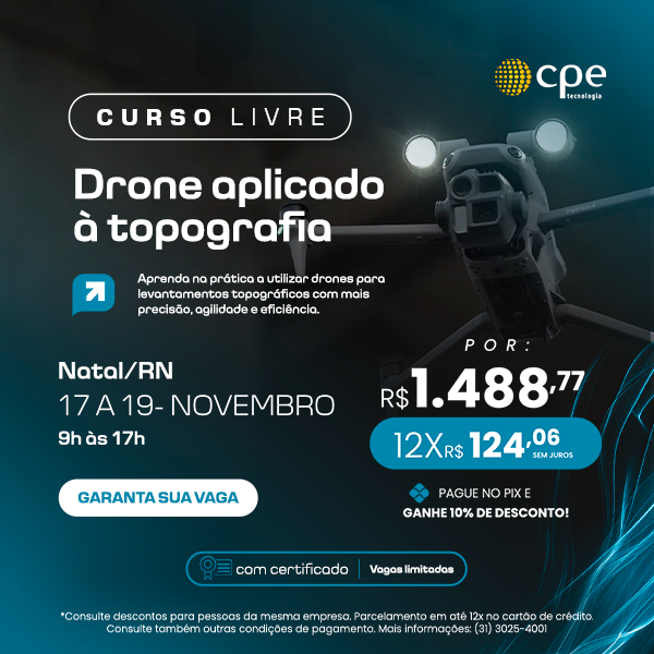 Curso Drone Aplicado à Topografia (Natal - RN)