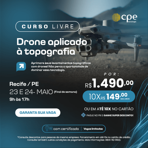 Curso Drone Aplicado a Topografia (Recife - PE)