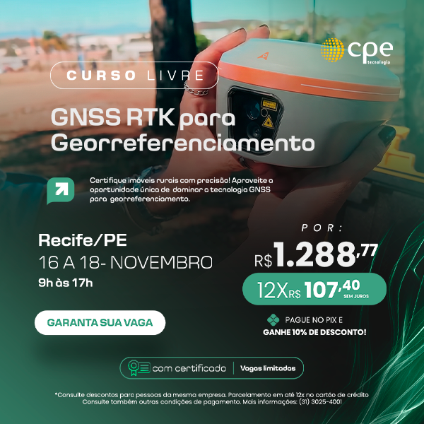 Curso GNSS RTK para Georreferenciamento (Recife - PE)