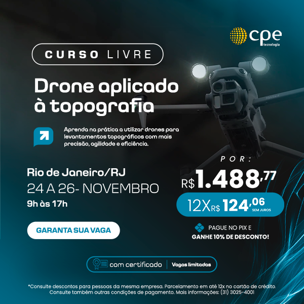 Curso Drone Aplicado à Topografia (Rio de Janeiro - RJ)
