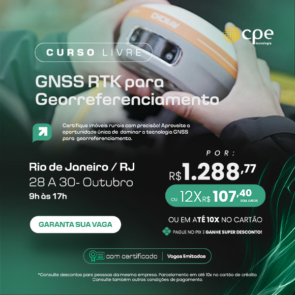 Curso GNSS RTK para Georreferenciamento (Rio de Janeiro - RJ)