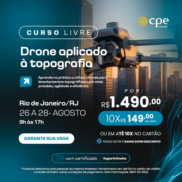 Curso Drone Aplicado à Topografia (Rio de Janeiro - RJ)