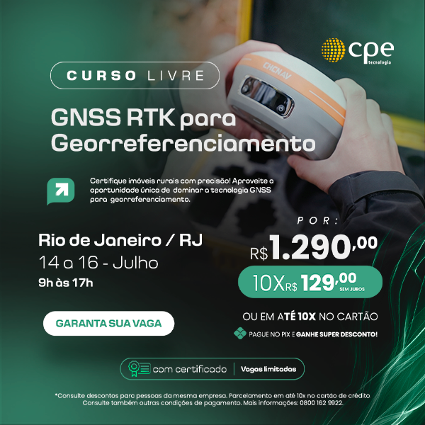 Curso GNSS RTK para Georreferenciamento (Rio de Janeiro - RJ)