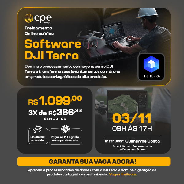 Treinamento Online AO VIVO - Software DJI Terra