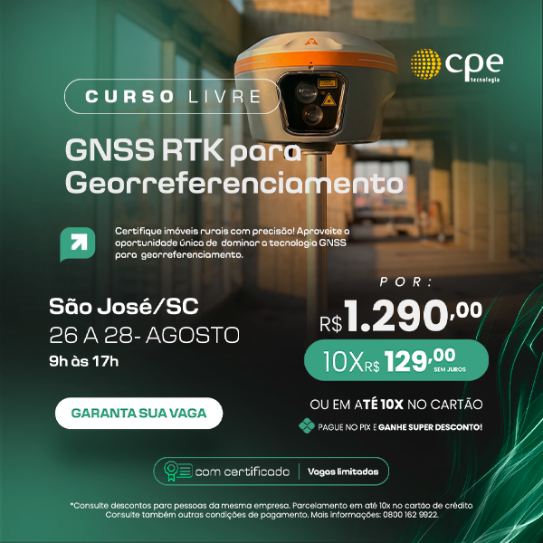 Curso GNSS RTK para Georreferenciamento (São José - SC)