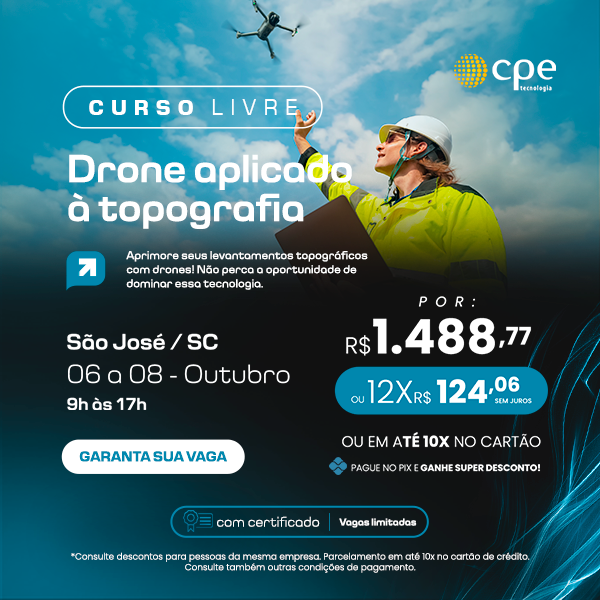 Curso Drone Aplicado à Topografia ( São José - SC)