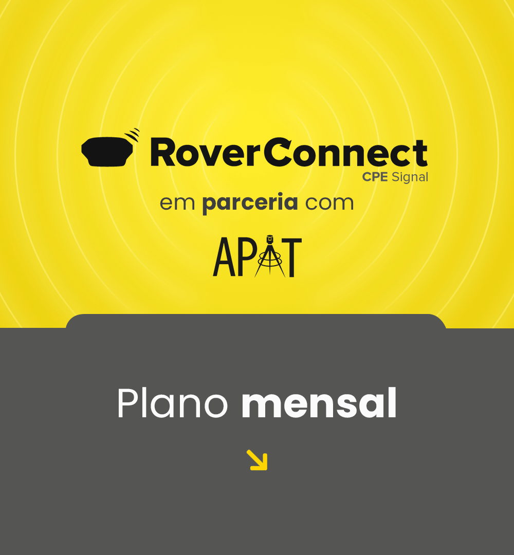 Serviço de Correção RTK NTRIP RoverConnect APAT - Plano Mensal