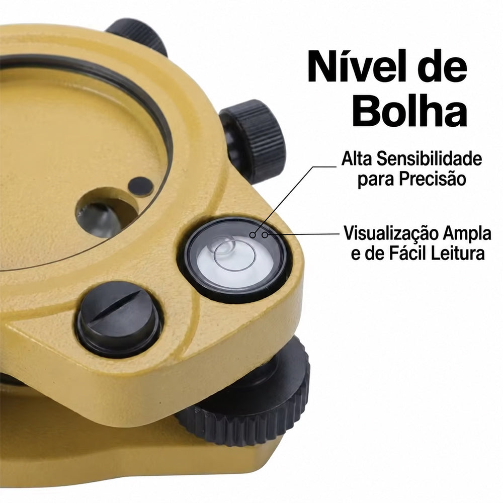 Base Nivelante com Prumo Óptico FDJ01D - Precisão de 0,3mm e Foco de 1,5 a 15m
