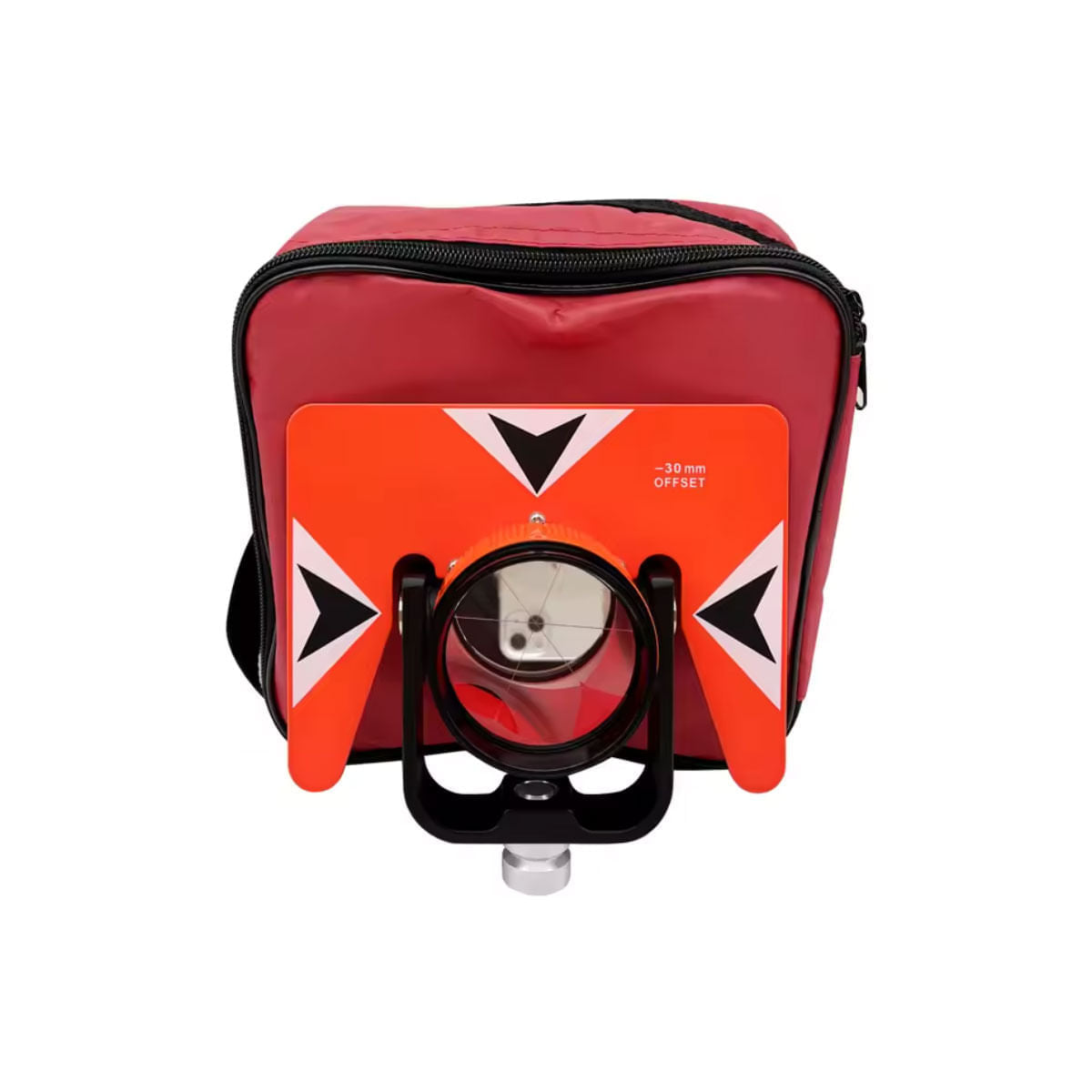 Prisma Circular Topografia Agrimensura com Suporte e Bolsa