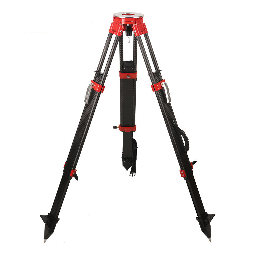 Tripé Profissional 100% Fibra de Carbono para GPS, Estação Total e Laser Scanner– Dupla Trava