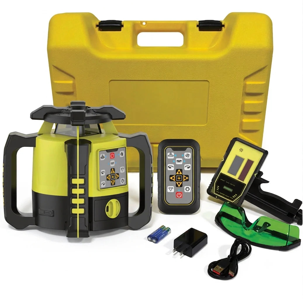 Super combo kit Nível a Laser Rotativo Verde KRL-640G com Tripé e Mira