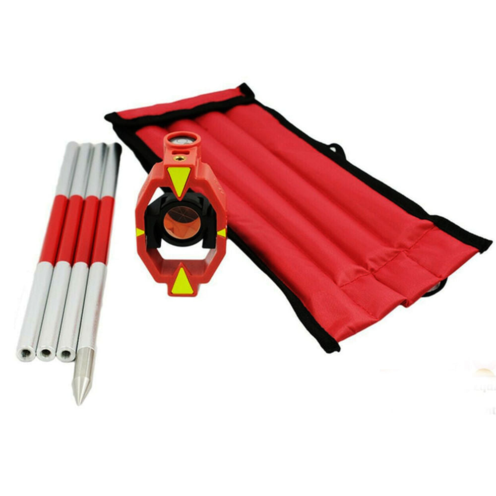 Mini Prisma de Encaixe Tipo Leica com 4 Hastes para Estação Total