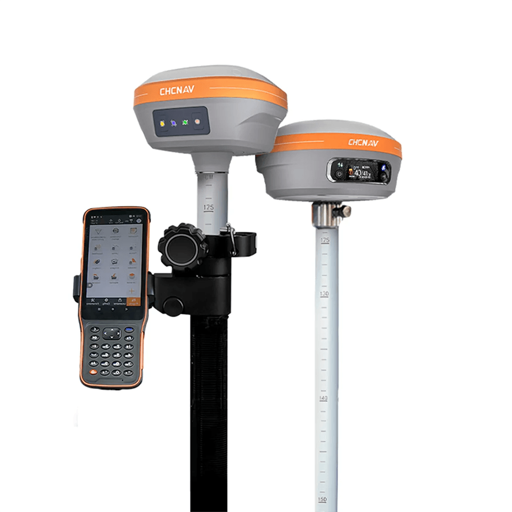 i73 Base + i89 Rover - Kit GNSS RTK com Câmeras Full-Frame e IMU CHCNAV
